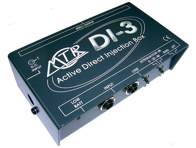 DI-3 and DI-2 Active D.I. Boxes / Balanced Splitter – MTR